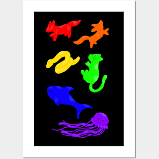 Gummy Animals Posters and Art